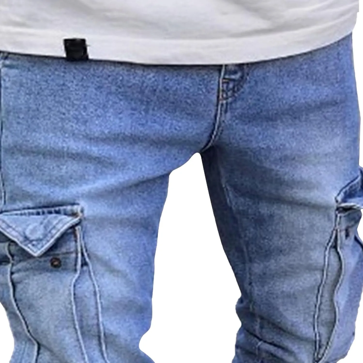 Men's Stretch Destroyed Biker Cargo Pant Slim Fit Jogger Yoga Casual Sweatpants Slim Fit Stylish Athletic Trousers