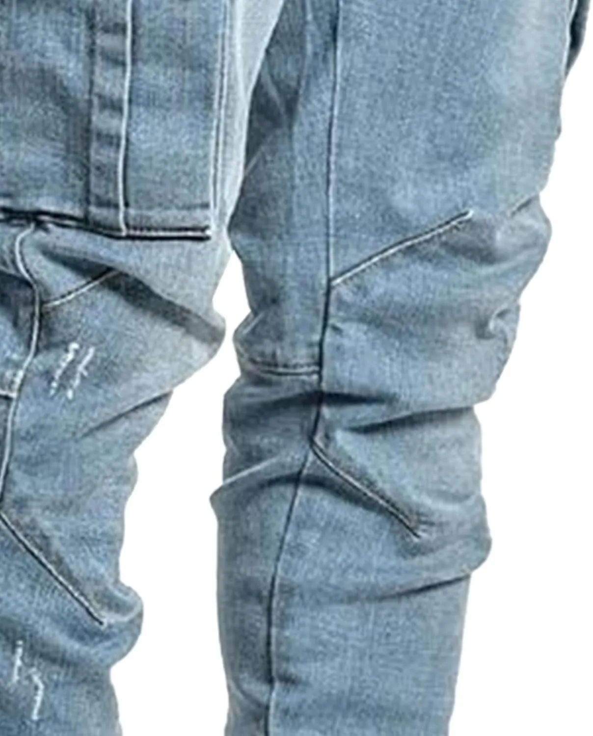 Men's Stretch Destroyed Biker Cargo Pant Slim Fit Jogger Yoga Casual Sweatpants Slim Fit Stylish Athletic Trousers