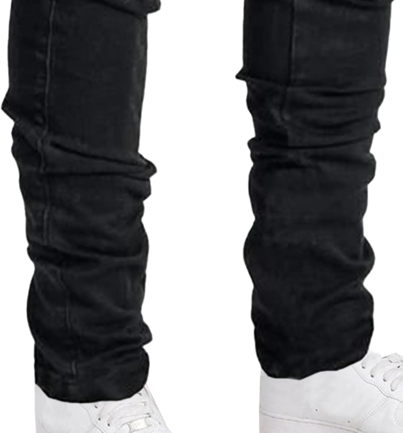 Men's Stretch Destroyed Biker Cargo Pant Slim Fit Jogger Yoga Casual Sweatpants Slim Fit Stylish Athletic Trousers