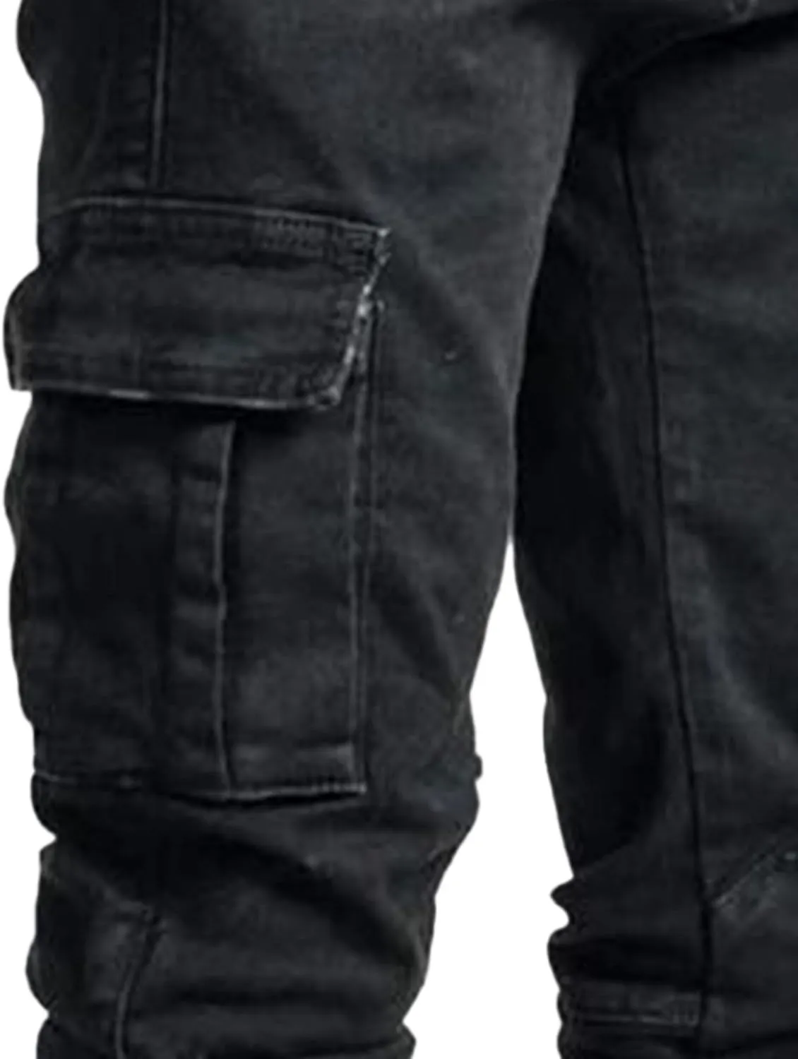 Men's Stretch Destroyed Biker Cargo Pant Slim Fit Jogger Yoga Casual Sweatpants Slim Fit Stylish Athletic Trousers