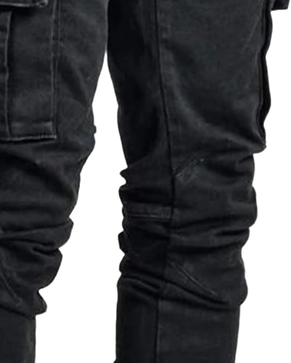 Men's Stretch Destroyed Biker Cargo Pant Slim Fit Jogger Yoga Casual Sweatpants Slim Fit Stylish Athletic Trousers