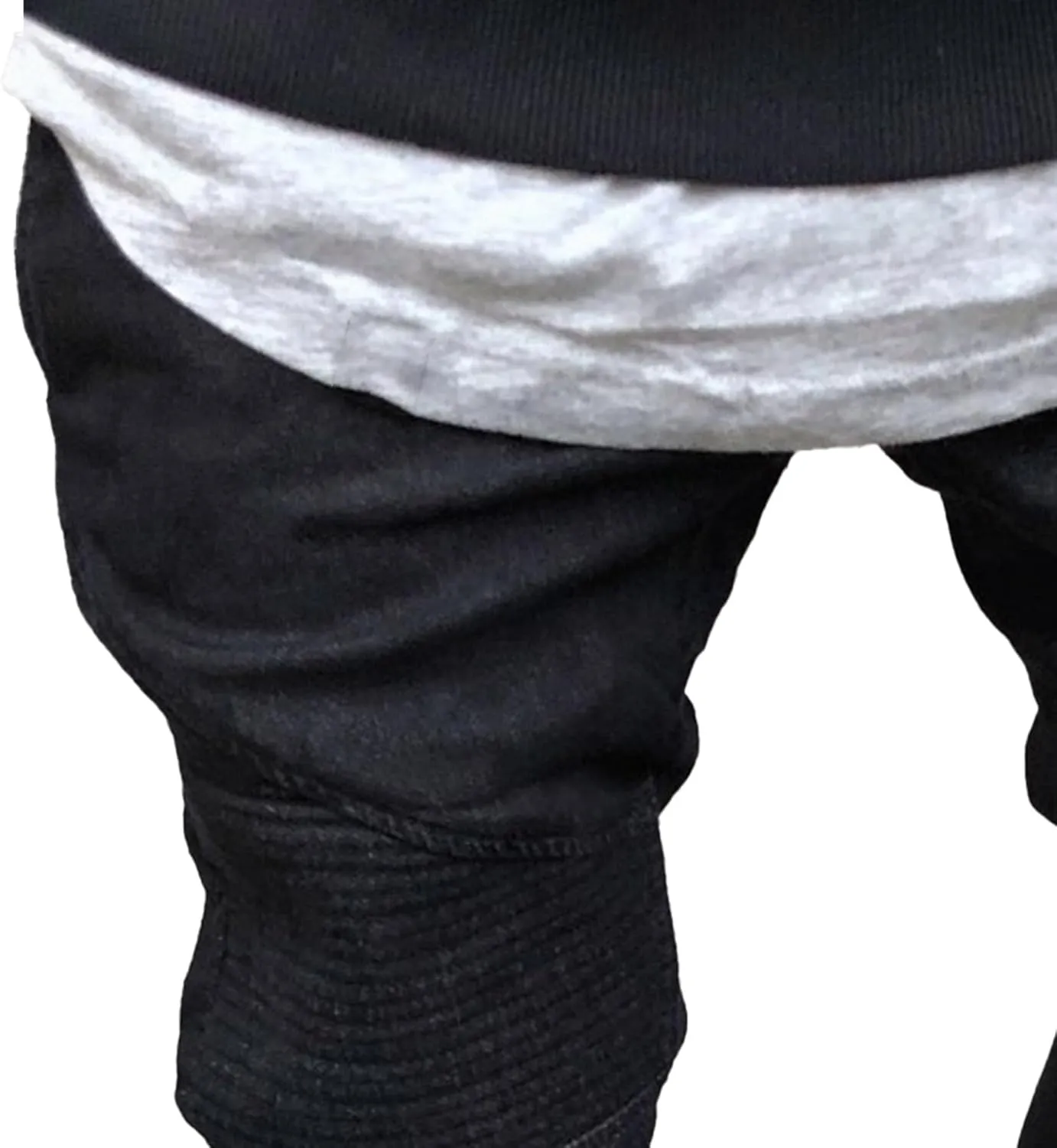Men's Stretch Slim Fit Biker Solid Jeans Skinny Stylish Lightweight Denim Pants Casual Fashion Outdoor Jeans Trouser