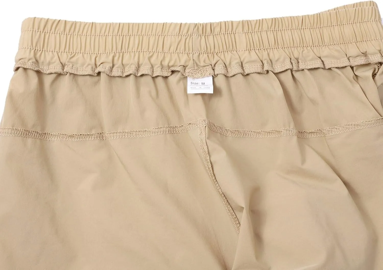 Men's Summer Beach Linen Pants Lightweight Casual Pants Elastic Waist Drawstring Trousers Outdoor Vacation Slacks
