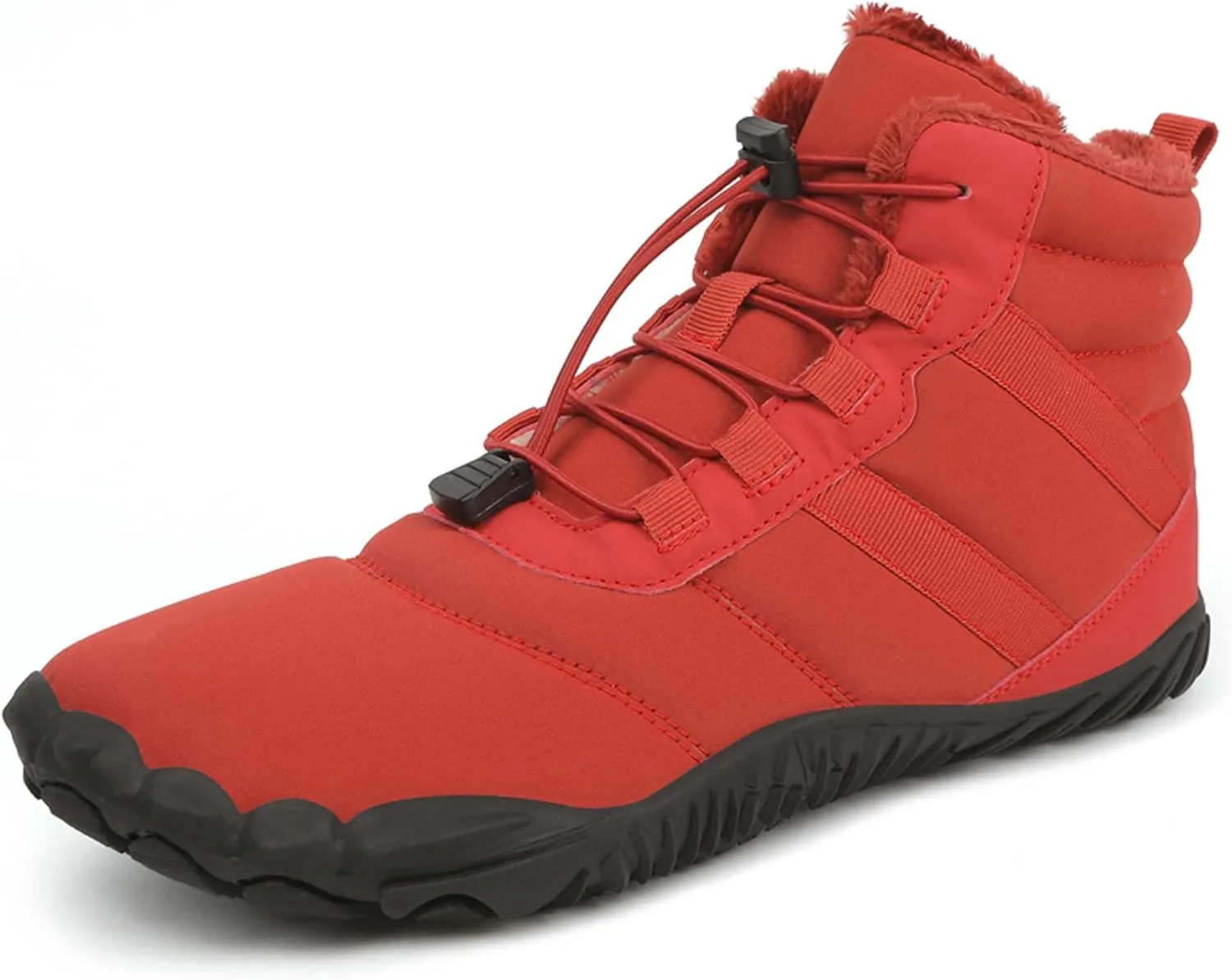 Men's Women's Winter Snow Boots-Warm Fur Lined Winter Boots-Waterproof Snow Sneakers-Barefoot Wide Toe Hiking Non-Slip Boots