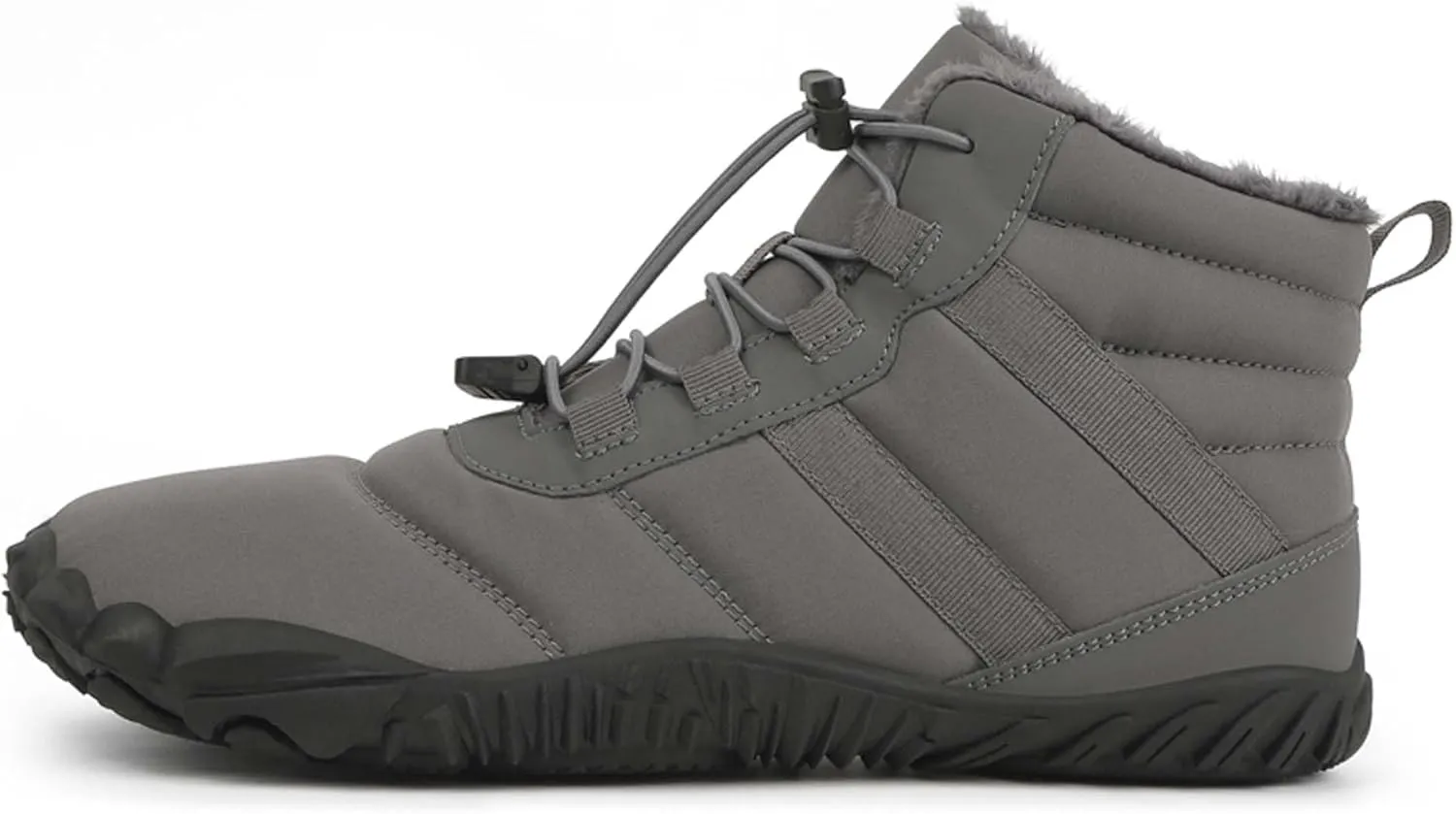 Men's Women's Winter Snow Boots-Warm Fur Lined Winter Boots-Waterproof Snow Sneakers-Barefoot Wide Toe Hiking Non-Slip Boots