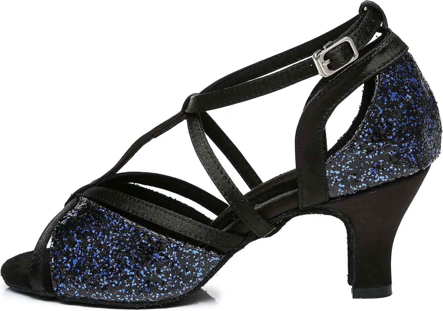 Minishion Practice Ballroom Dance Shoes T-strap Dance Heel L454