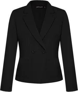 MINTLIMIT Women's Long Sleeve Blazers Button Front Notch Lapel Jacket Work Office Blazer with Pockets