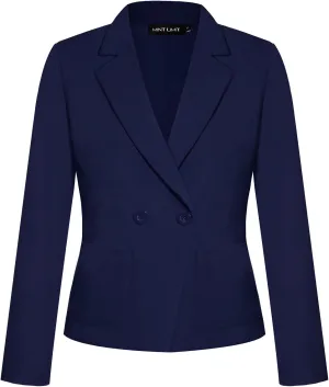 MINTLIMIT Women's Long Sleeve Blazers Button Front Notch Lapel Jacket Work Office Blazer with Pockets