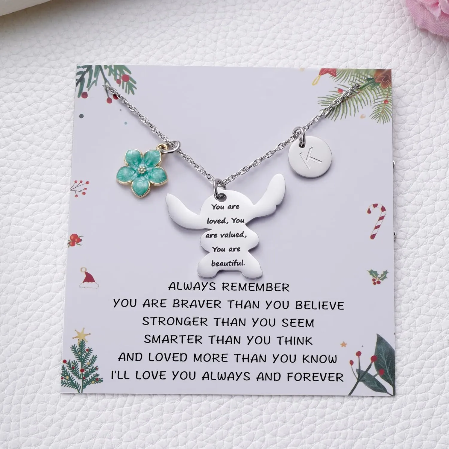 MIXJOY You are My Sunshine Necklace&Greeting Card, Birthday Christmas for Women Niece Daughter Granddaughter