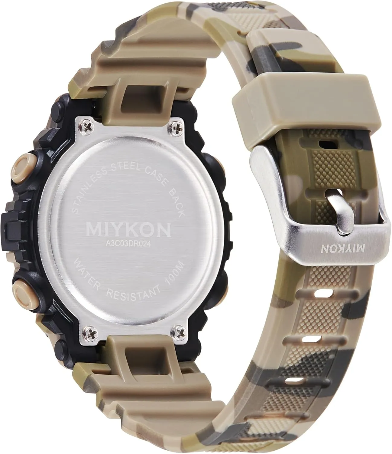Miykon Womens Sports Digital Watch - Lightweight Shockproof, Super Illuminator, Stopwatch and Timer, Alarm, Dual Time, 24hr Military Time, 100M Water Resistant