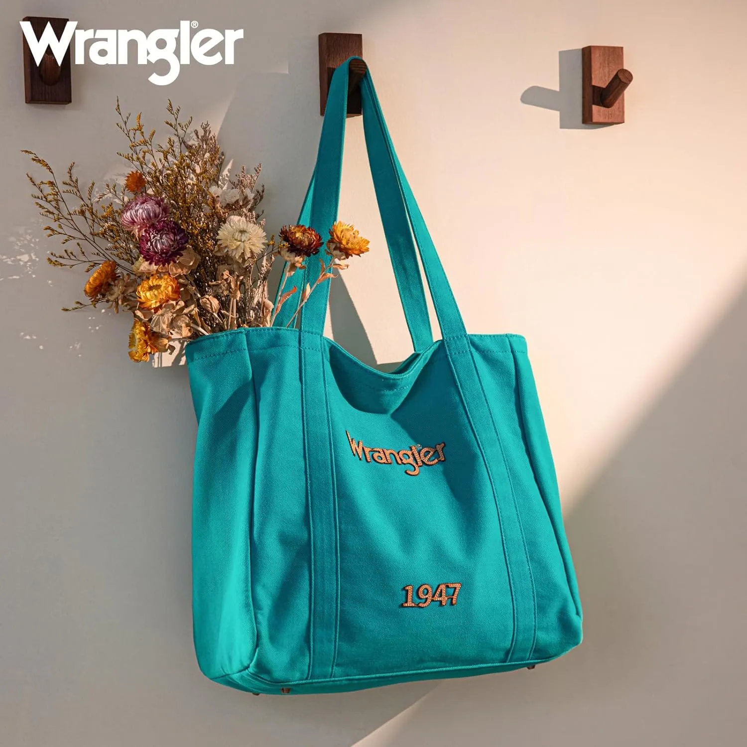 Montana West x Wrangler Denim Tote Bag for Women Jean Shoulder Purses and Handbags Denim Handbags