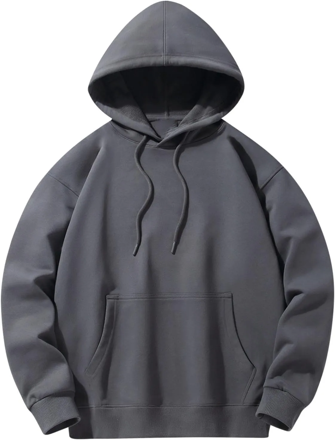 Muscularfit Hooded Sweatshirts for Men 2024 Trendy Long Sleeve Drawstring Hoodies Casual Lightweight Athletic Pullover Shirts