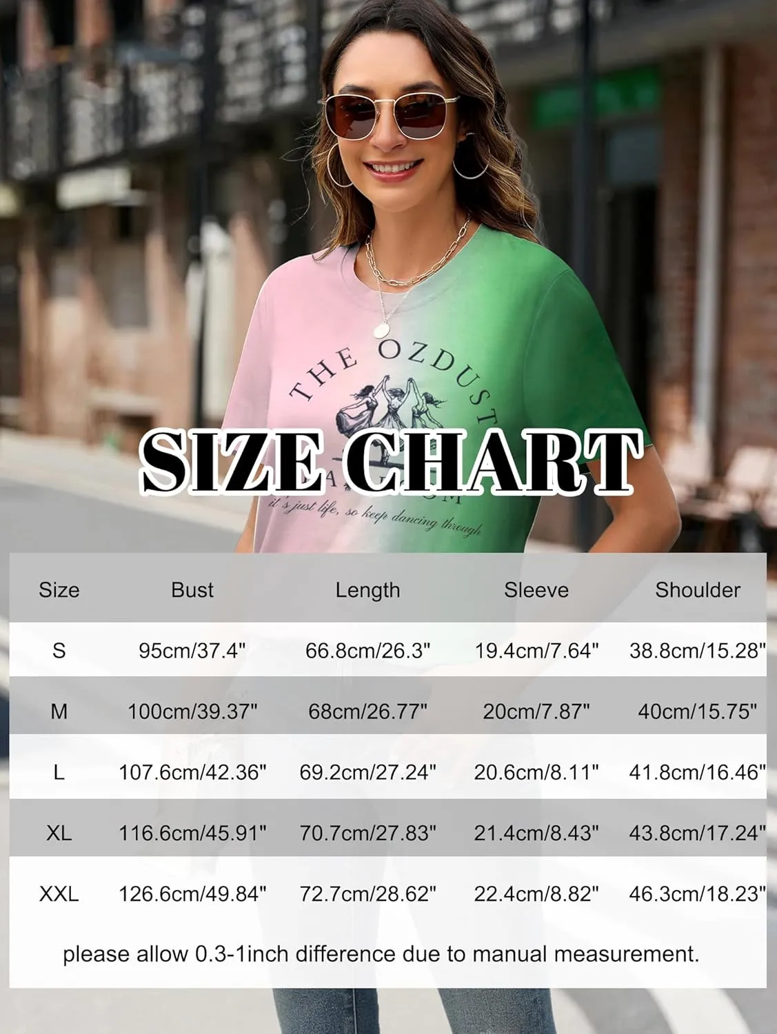 Musical Shirt Women Broadway Musical Tees Witch and Princess Changed for Good T Shirts The Ozdust Ballroom Short Sleeve Top