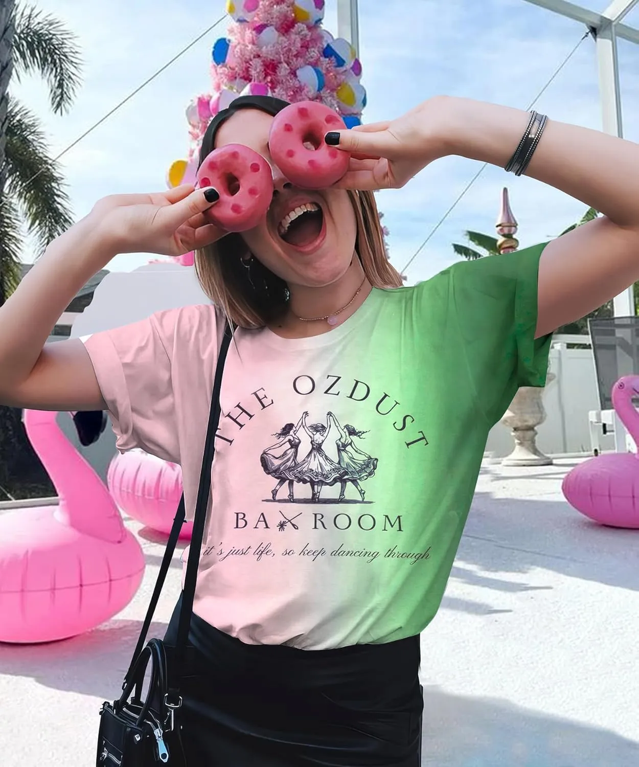 Musical Shirt Women Broadway Musical Tees Witch and Princess Changed for Good T Shirts The Ozdust Ballroom Short Sleeve Top