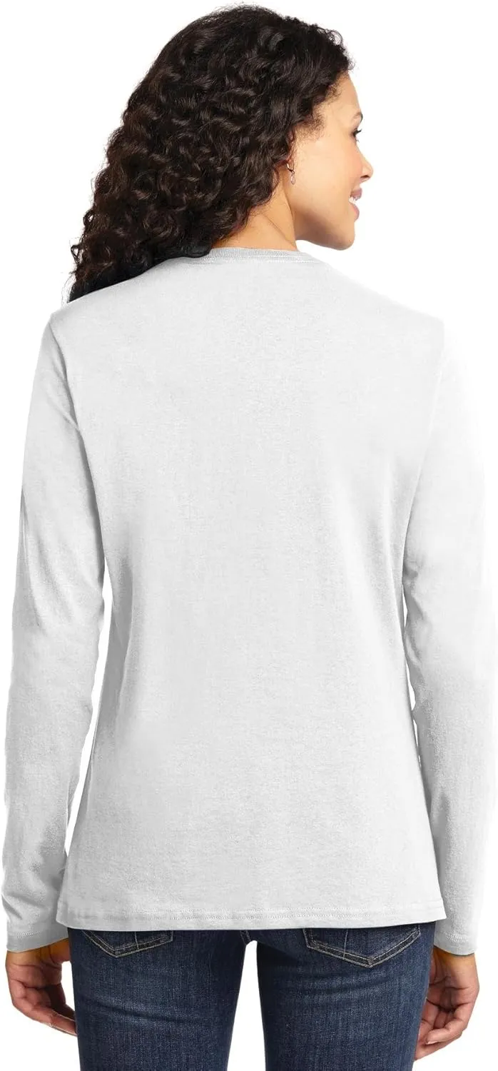 Port & Company Ladies Long Sleeve Core Cotton Tee. LPC54LS