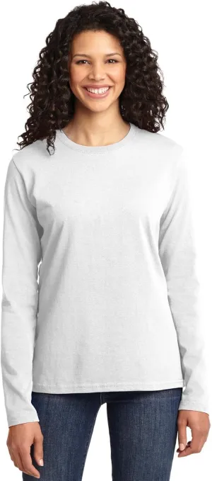 Port & Company Ladies Long Sleeve Core Cotton Tee. LPC54LS