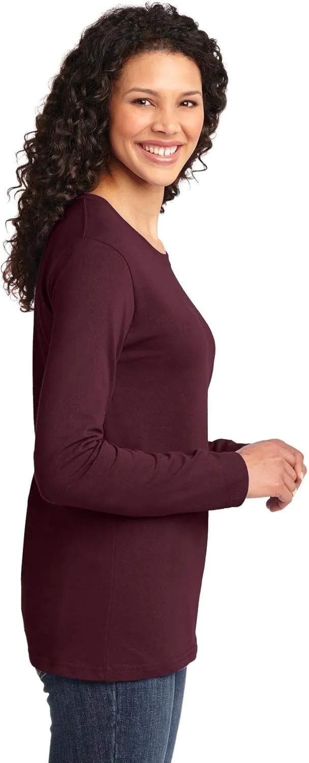 Port & Company Ladies Long Sleeve Core Cotton Tee. LPC54LS