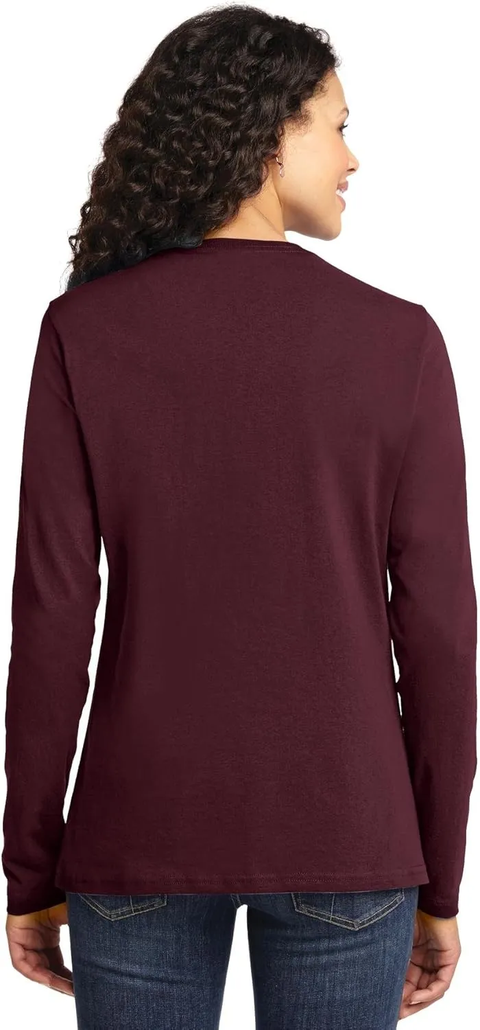 Port & Company Ladies Long Sleeve Core Cotton Tee. LPC54LS