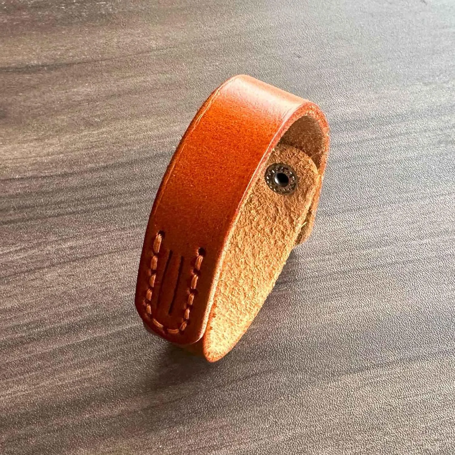 Punk Simple Hand Stitch Leather Cuff Bracelet