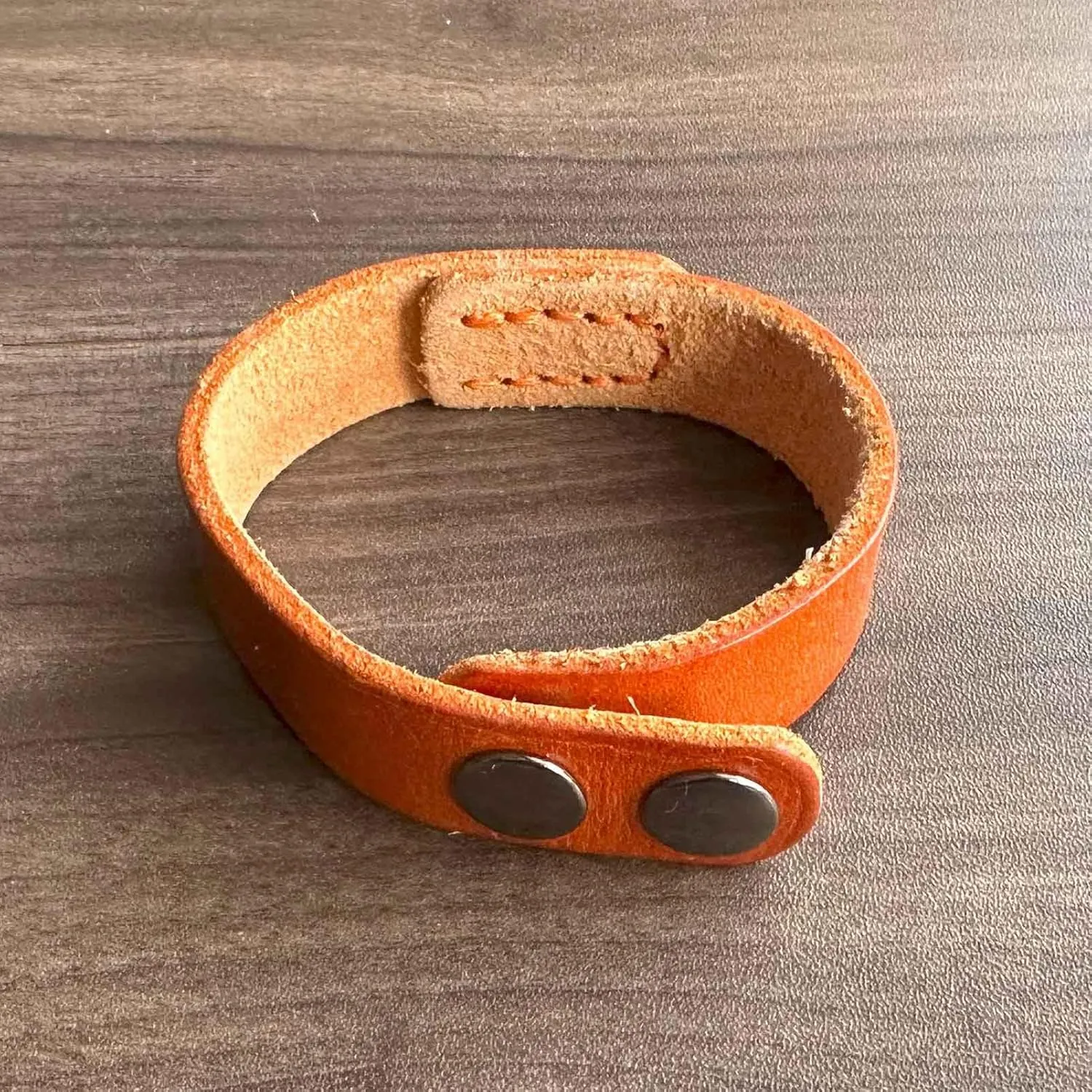 Punk Simple Hand Stitch Leather Cuff Bracelet