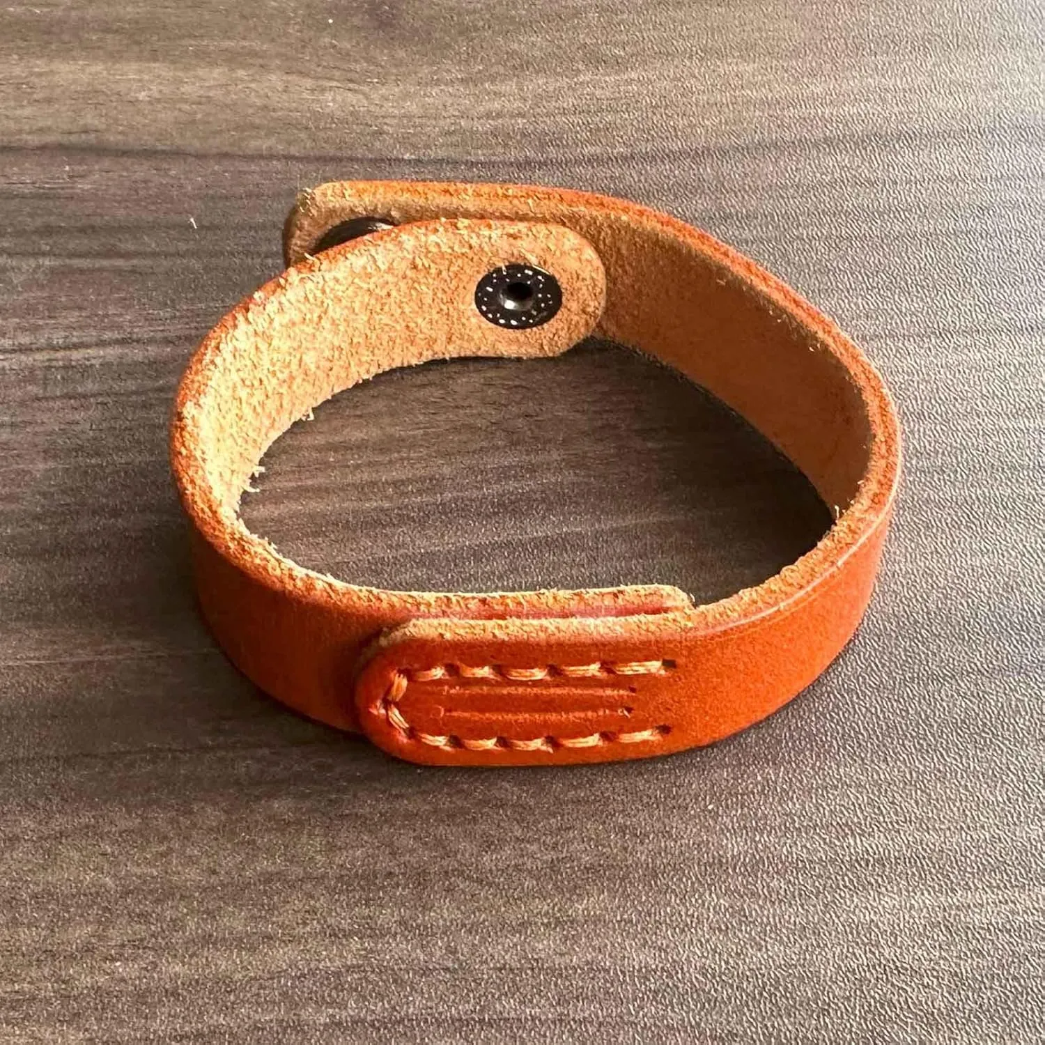 Punk Simple Hand Stitch Leather Cuff Bracelet