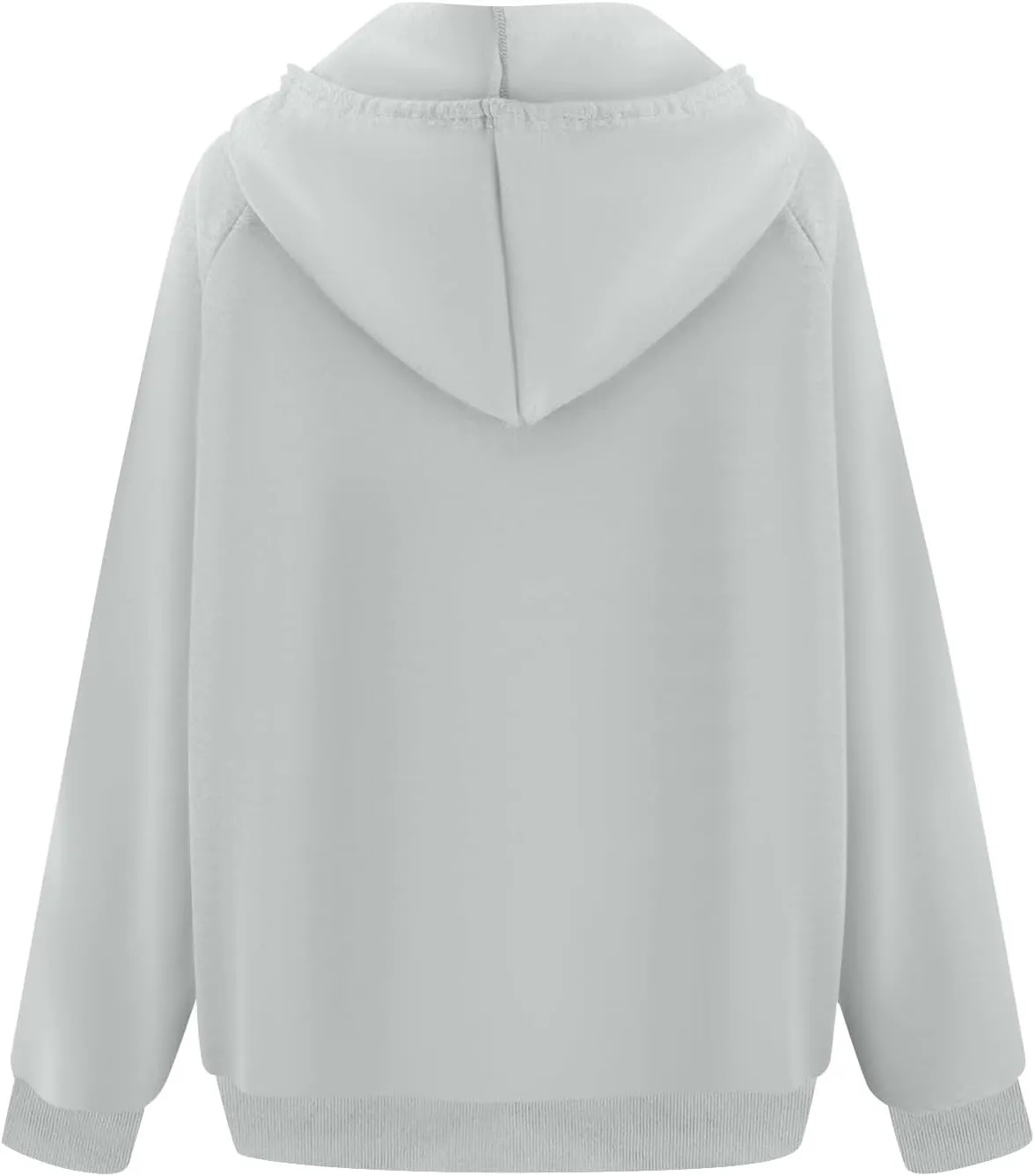 Quarter Zip Pullover Women,2024 Fall Casual Loose Oversized Hoodies Plain Long Sleeve Shirts With Kangaroo Pockets