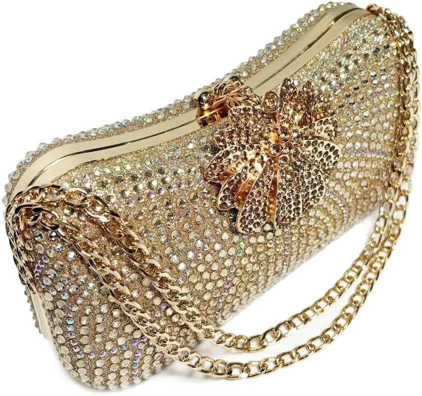 Rhinestone Evening Clutch Purses Women 2025 Crystal Diamond Glitter Sparkly Handbag Weddings Party Prom Purses