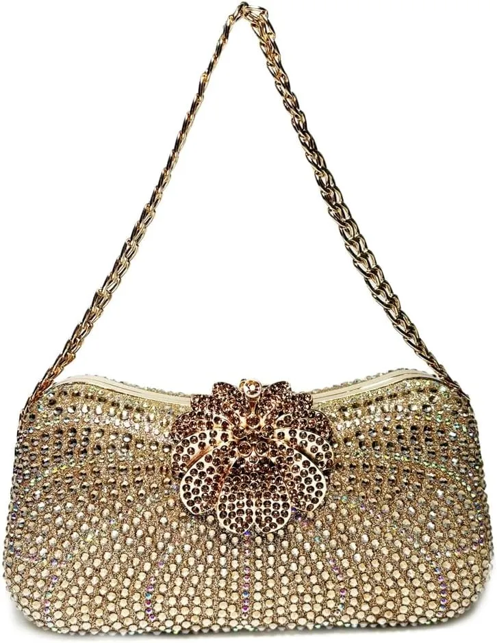 Rhinestone Evening Clutch Purses Women 2025 Crystal Diamond Glitter Sparkly Handbag Weddings Party Prom Purses