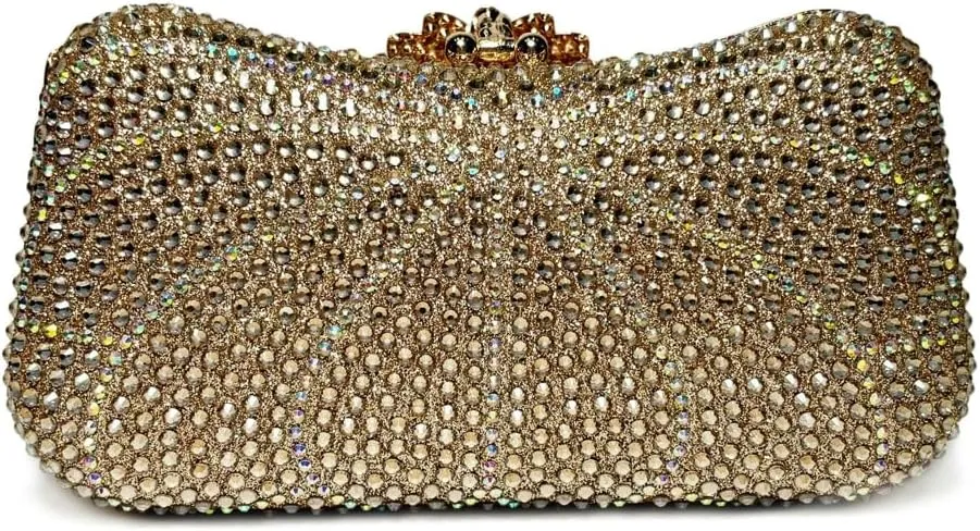 Rhinestone Evening Clutch Purses Women 2025 Crystal Diamond Glitter Sparkly Handbag Weddings Party Prom Purses