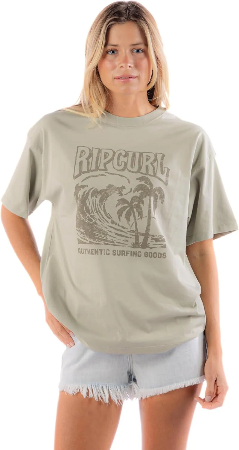 Rip Curl Women's Heritage Crew Neck Short Sleeve T-Shirt Tee