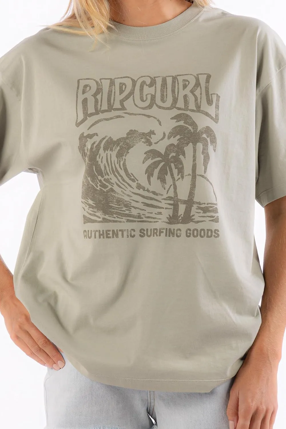 Rip Curl Women's Heritage Crew Neck Short Sleeve T-Shirt Tee