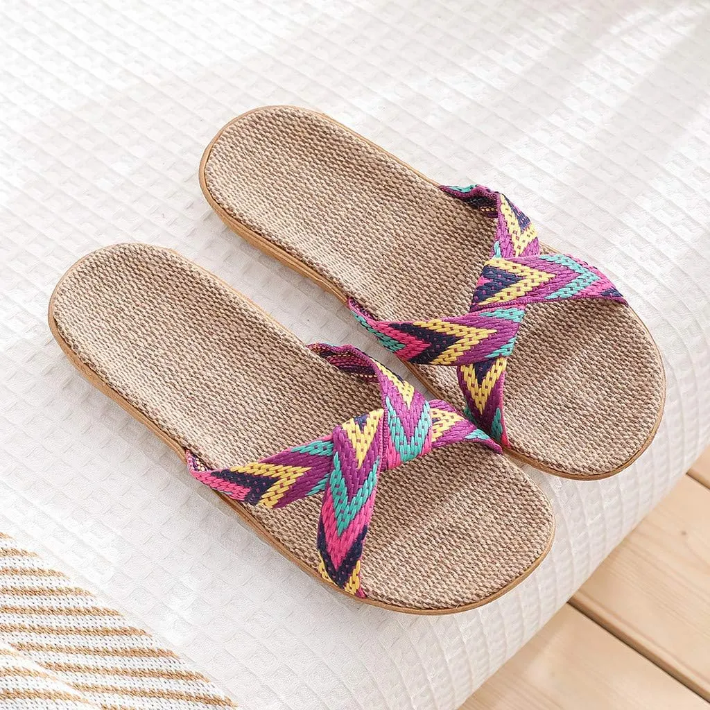 Sandals for Women Women's Flat Sandals Flat for Women Dressy Walking Comfort Arch Support Strappy Ankle Elastic Jeweled Bohemian Flats