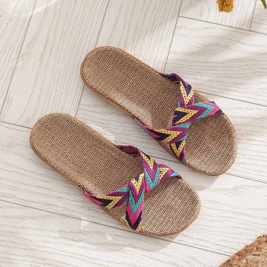 Sandals for Women Women's Flat Sandals Flat for Women Dressy Walking Comfort Arch Support Strappy Ankle Elastic Jeweled Bohemian Flats