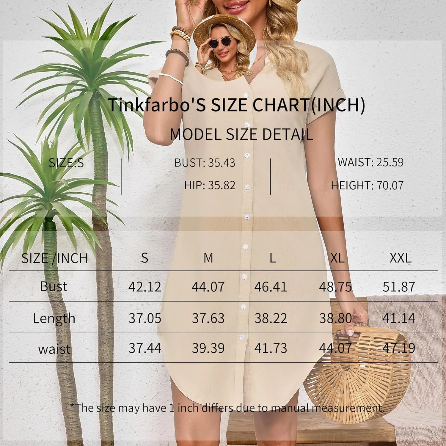 Shirt Dress for Women Linen Midi Shift Flowy Casual Travel Beach Summer Vacation 2025