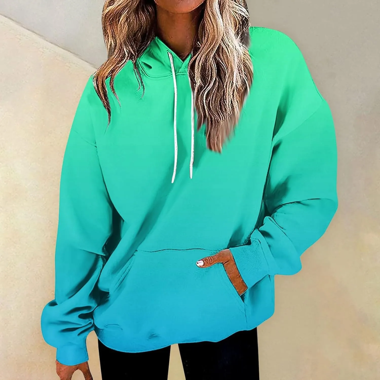 slqdgmryz Oversized Hoodies for Women Plus Size Drawstring Graphic Hoodie Loose Preppy Sweatshirt with Pocket Womens Pullover