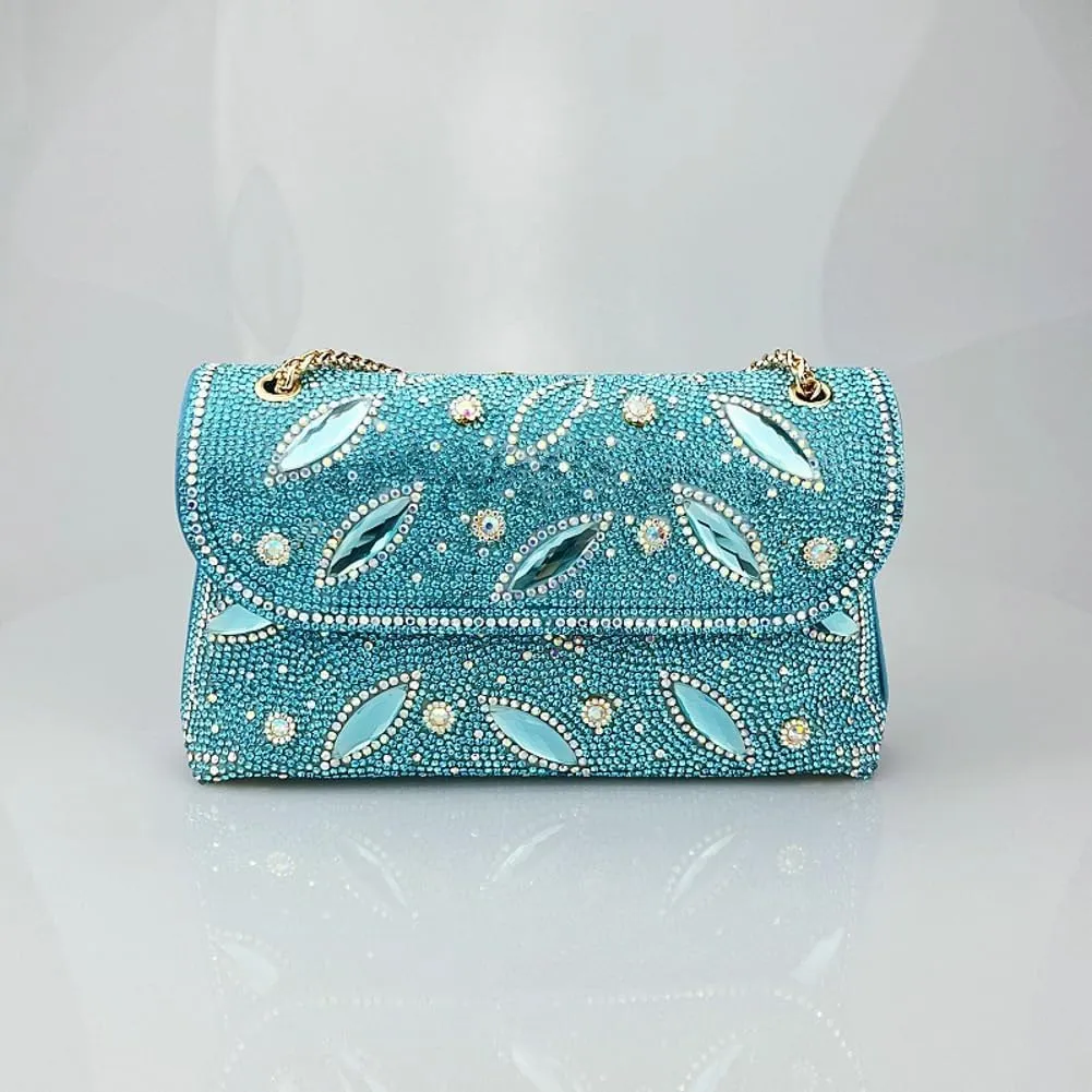 Sparkly Rhinestones Clutch Purses Women 2025 Chain Handbags Bling Bling Evening Bags for Cocktail Prom Party Wedding