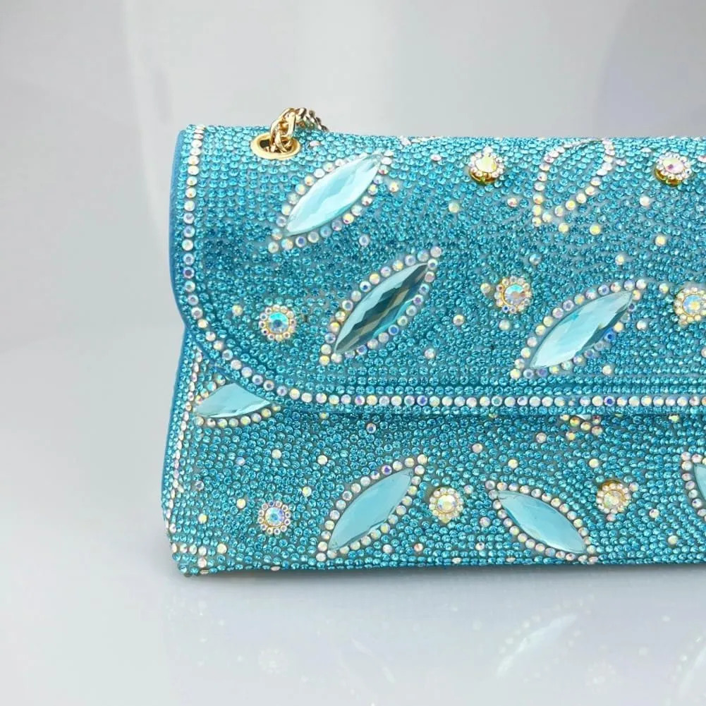 Sparkly Rhinestones Clutch Purses Women 2025 Chain Handbags Bling Bling Evening Bags for Cocktail Prom Party Wedding
