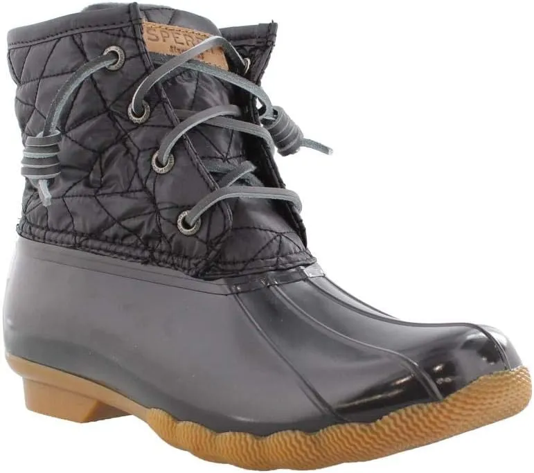 Sperry Women's Saltwater Nylon Quilt Rain Boot