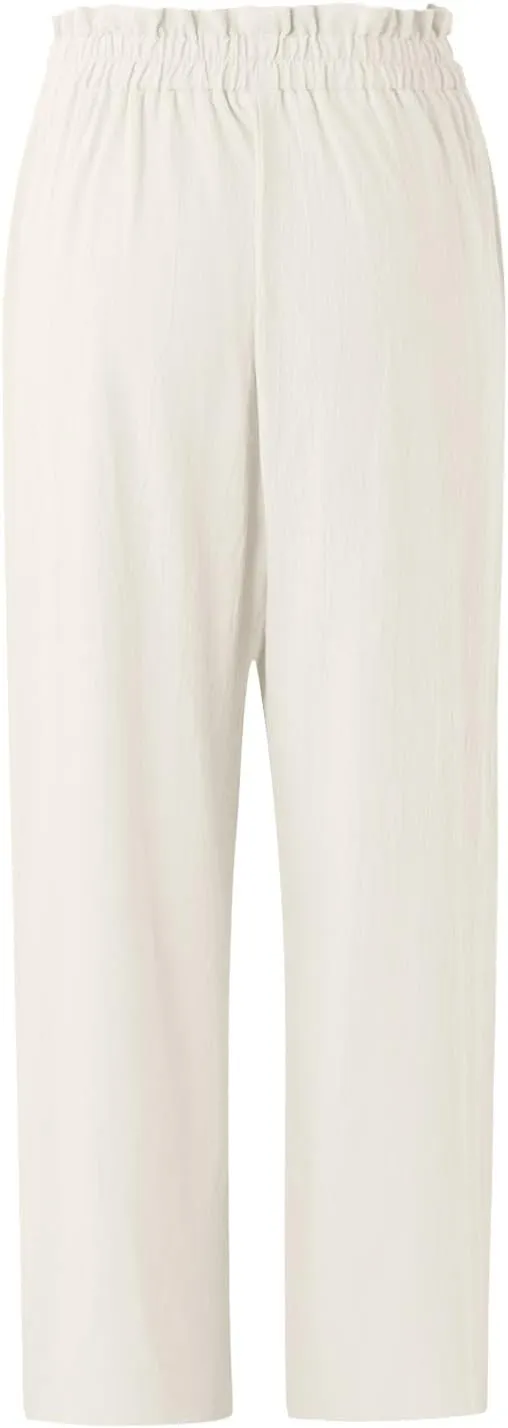 Summer Pants For Women 2024 Trendy Petite High Waist Palazzo Linen Wide Leg Sweatpant Tie Business Lounge Trouser