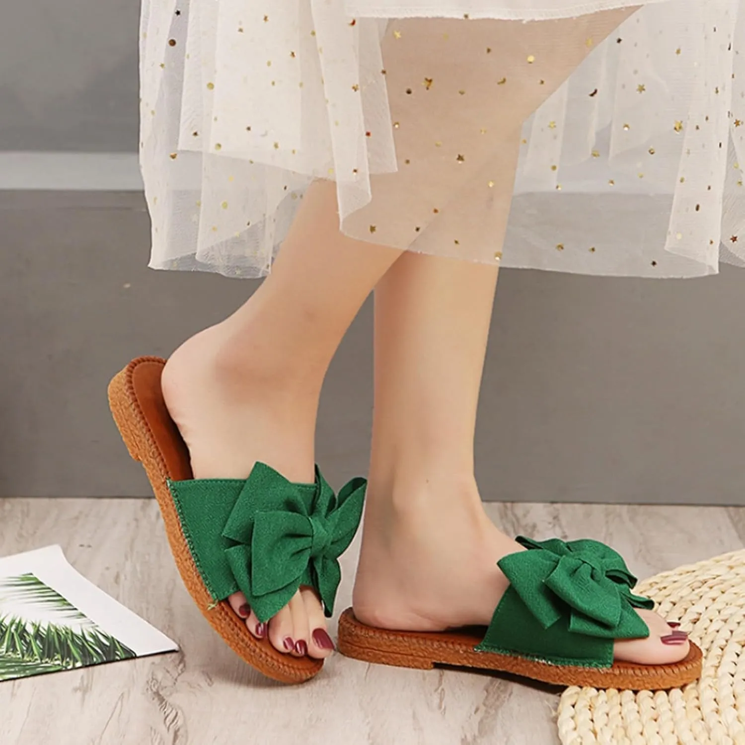 Summer Sandals Home Indoor Slippers Simple Ladies Slippers Casual Shoes Leather Women Sandals Flip Flops