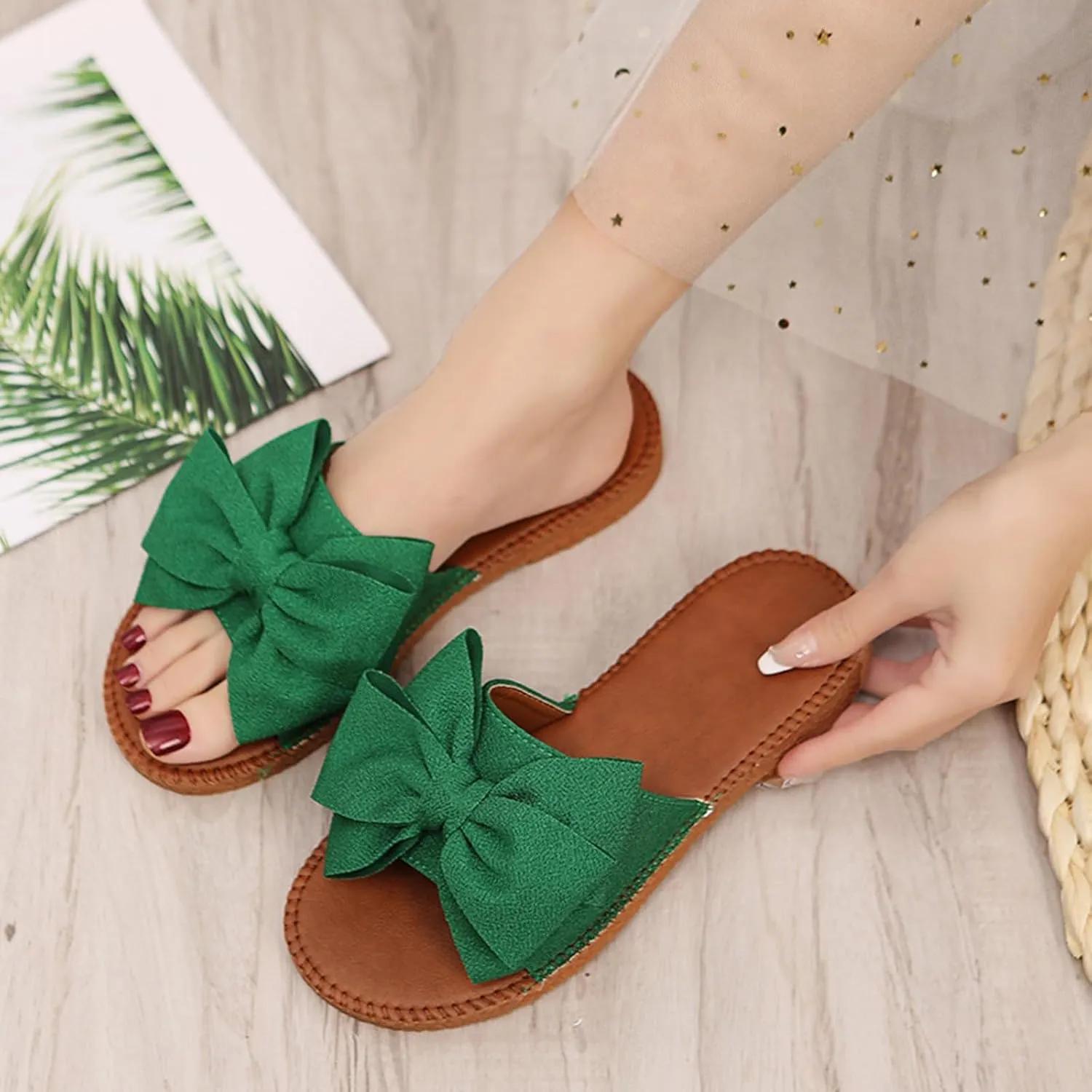 Summer Sandals Home Indoor Slippers Simple Ladies Slippers Casual Shoes Leather Women Sandals Flip Flops