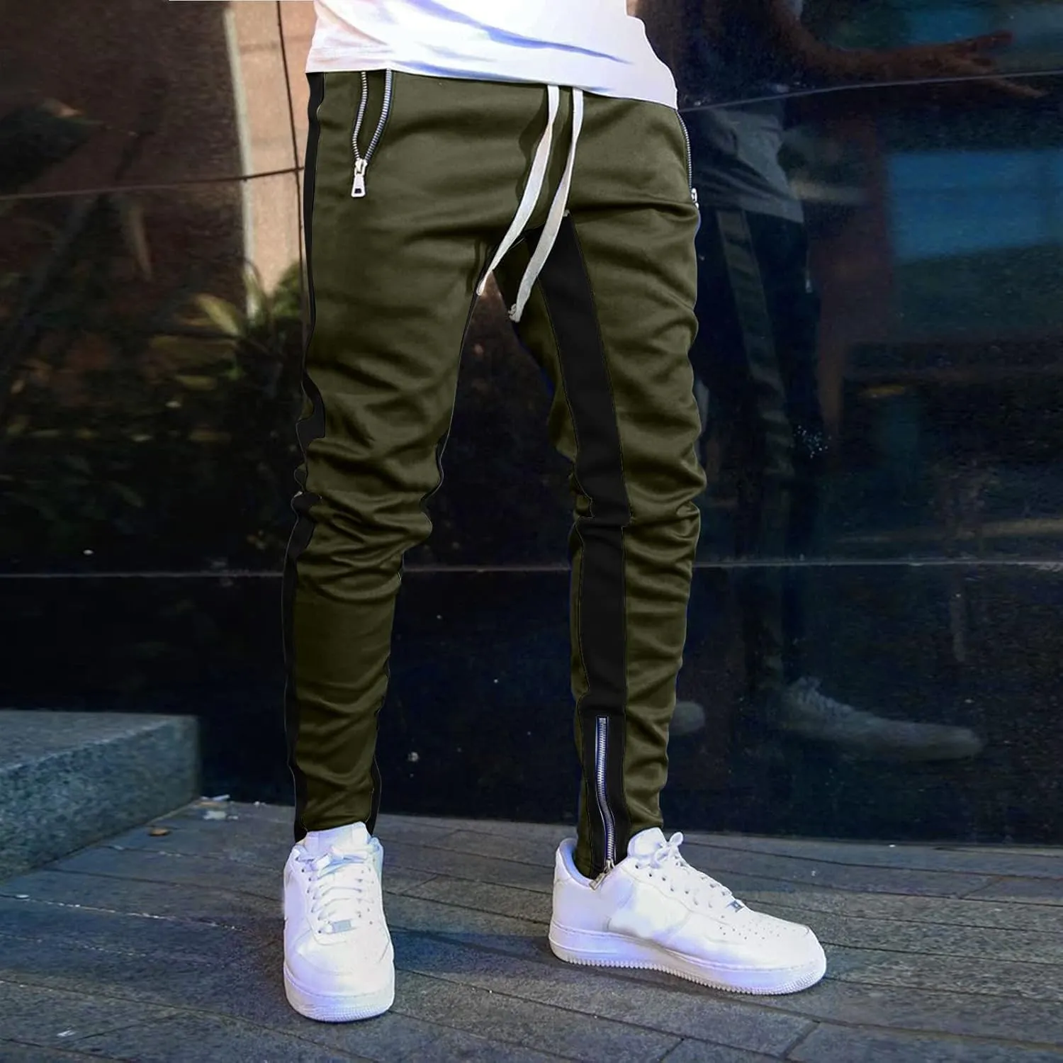 Sweatpants for Men Big and Tall Casual Mens Gifts Cargo Pants Hiking Workout Joggers Pants Fleece Joggers Sweat Pants