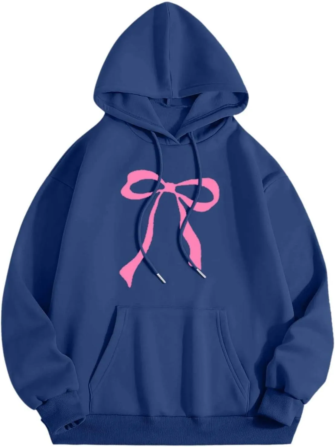 Sweatshirt for Women Trendy Cute Bow Hoodie Long Sleeve Preppy Clothes Casual Lightweight Hoodies Pullover
