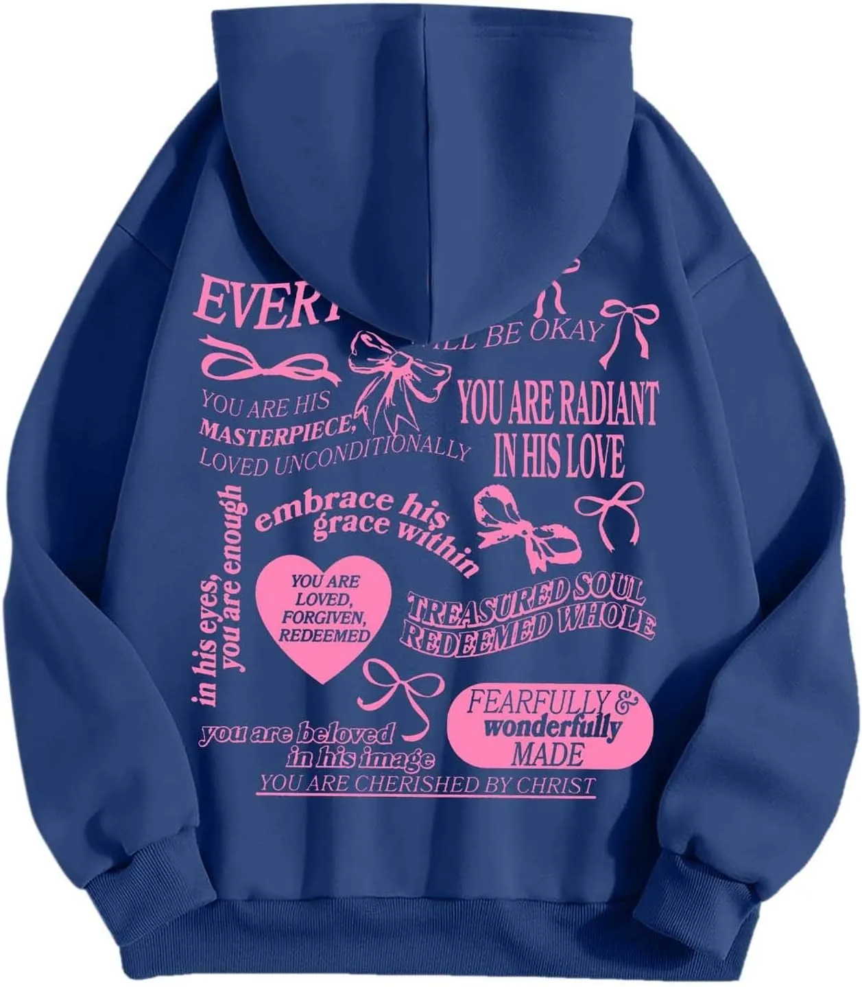 Sweatshirt for Women Trendy Cute Bow Hoodie Long Sleeve Preppy Clothes Casual Lightweight Hoodies Pullover