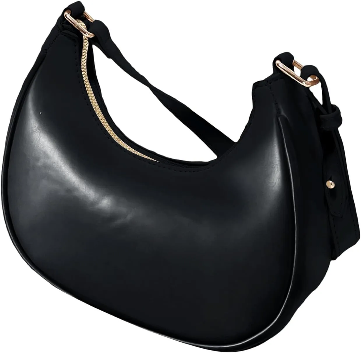SweatyRocks Women's PU Leather Adjustable Hobo Bag Handle Mini Shoulder Bag Clutch Purse