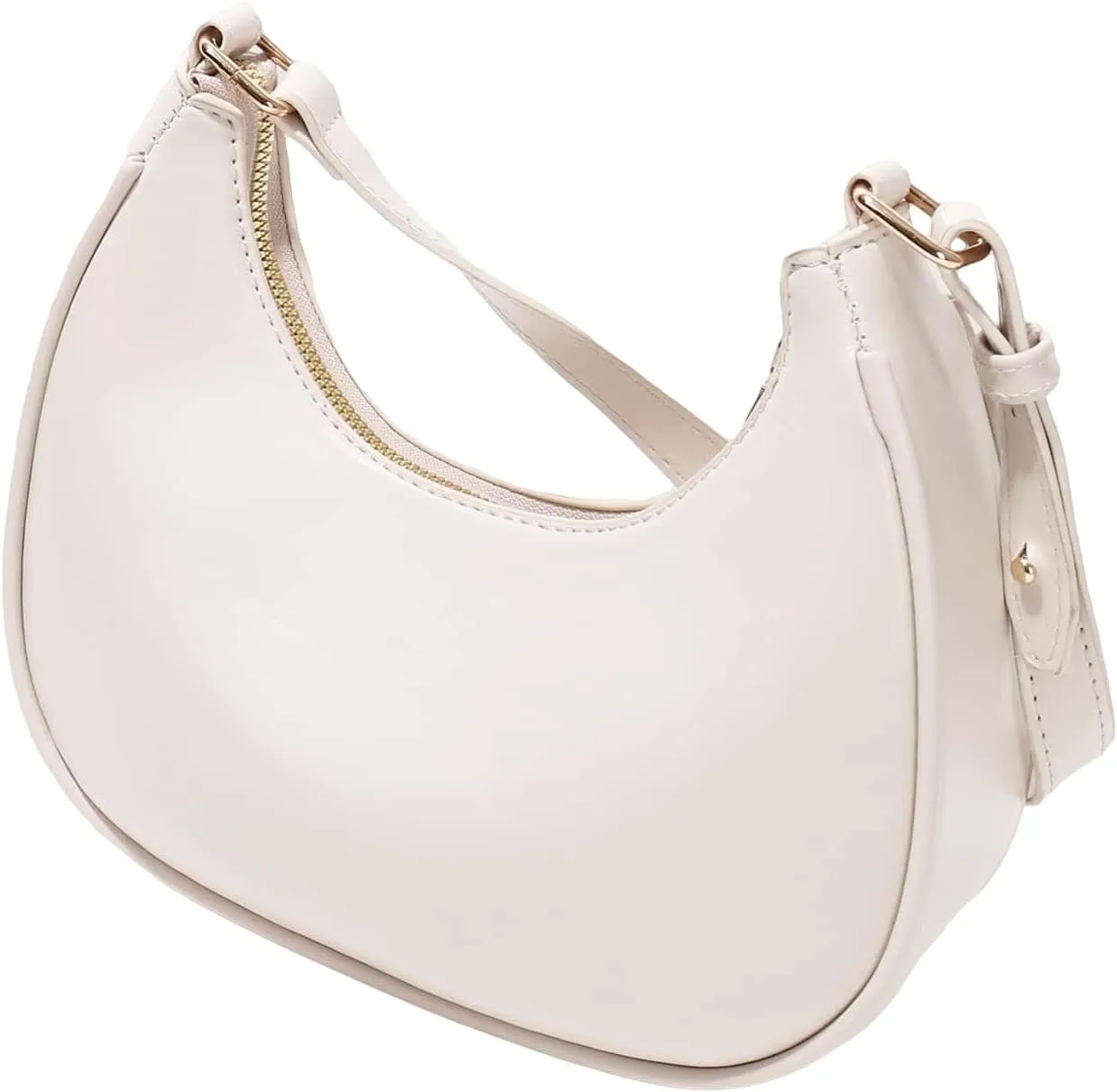 SweatyRocks Women's PU Leather Adjustable Hobo Bag Handle Mini Shoulder Bag Clutch Purse