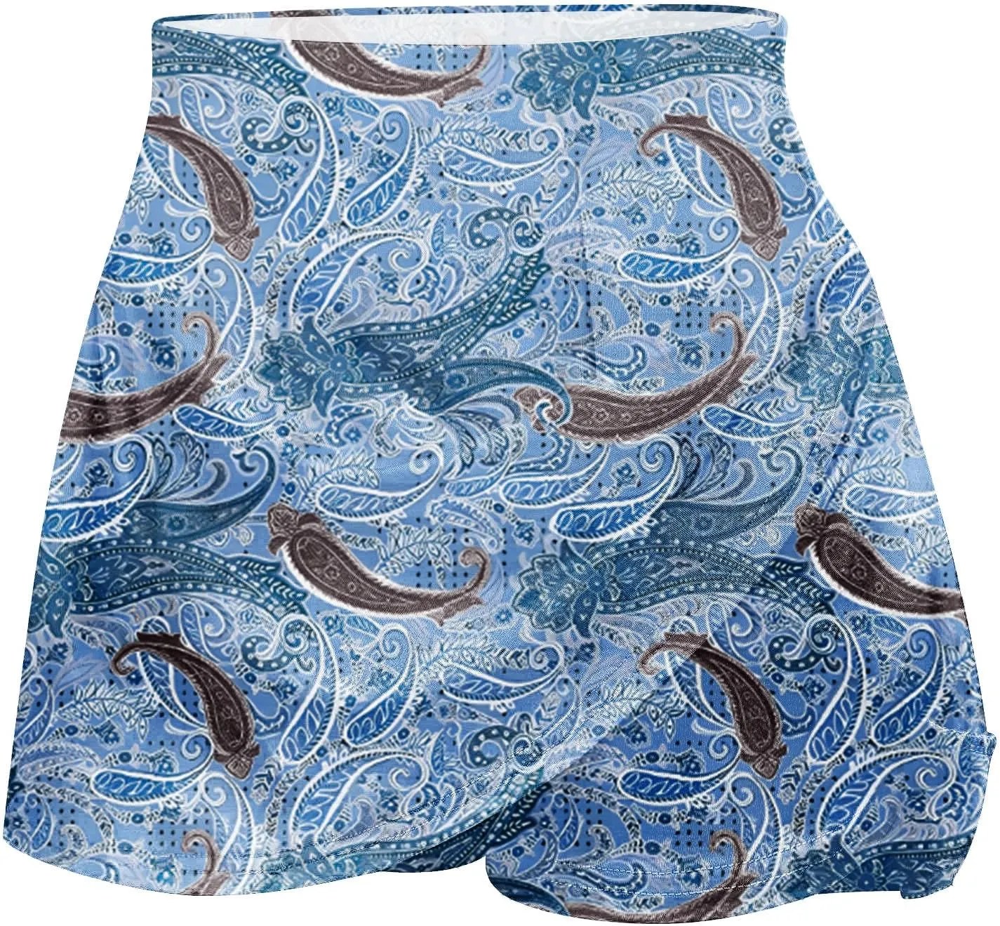 Tennis Skirts For Women With Shorts Lounge 2024 Printed Mid Rise Workout Shorts False 2 Piece Sets Loose Fit Shorts