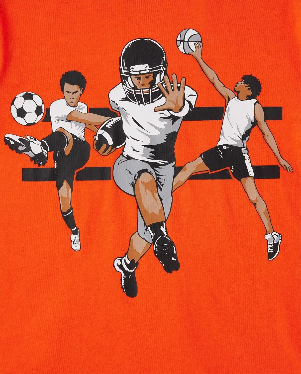 The Children's Place Boys' Sports Short Sleeve Graphic T-Shirts, Multipack