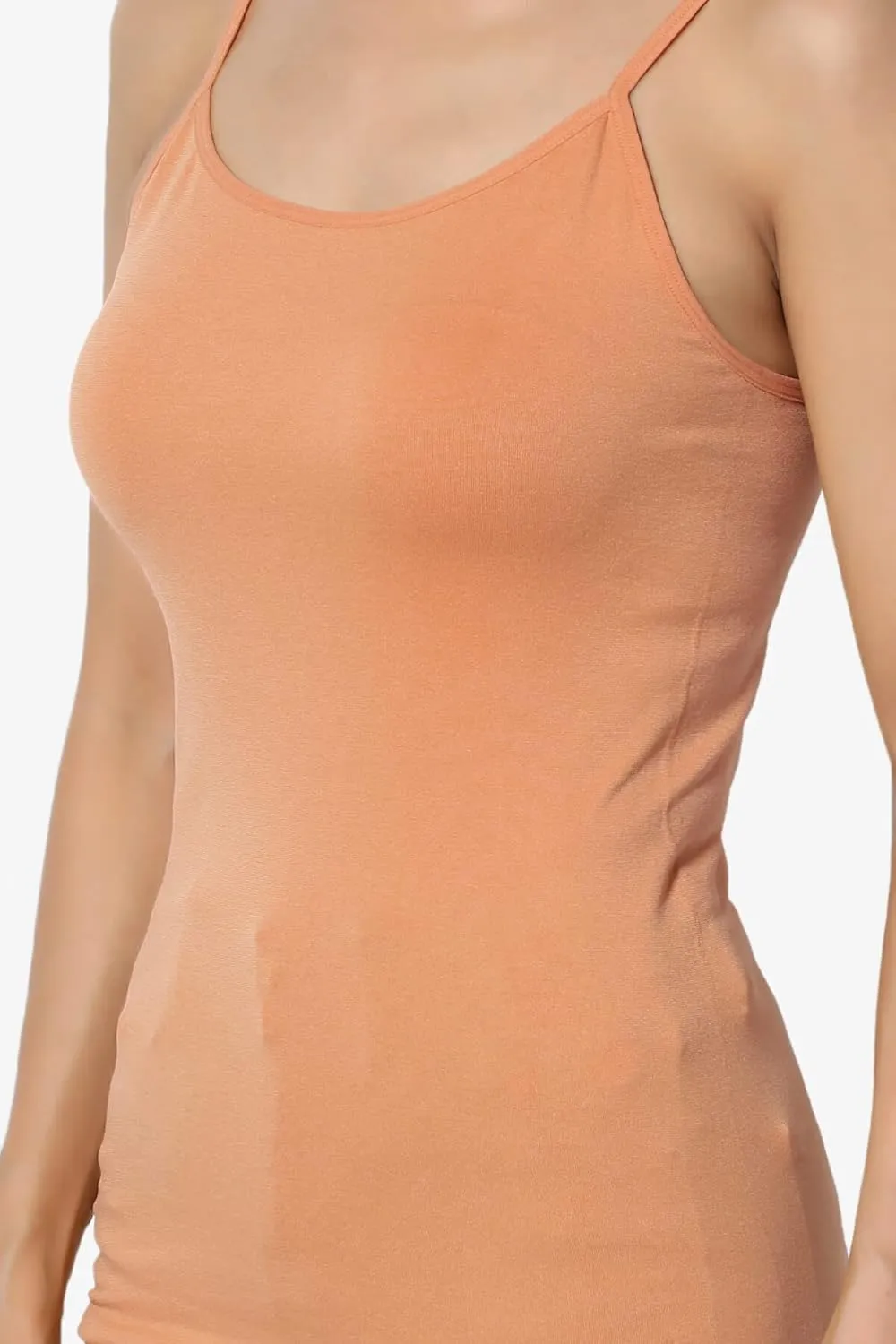 TheMogan Women's Essentials Slim Fit Stretch Seamless Camisole Top Spaghetti Strap Tanks