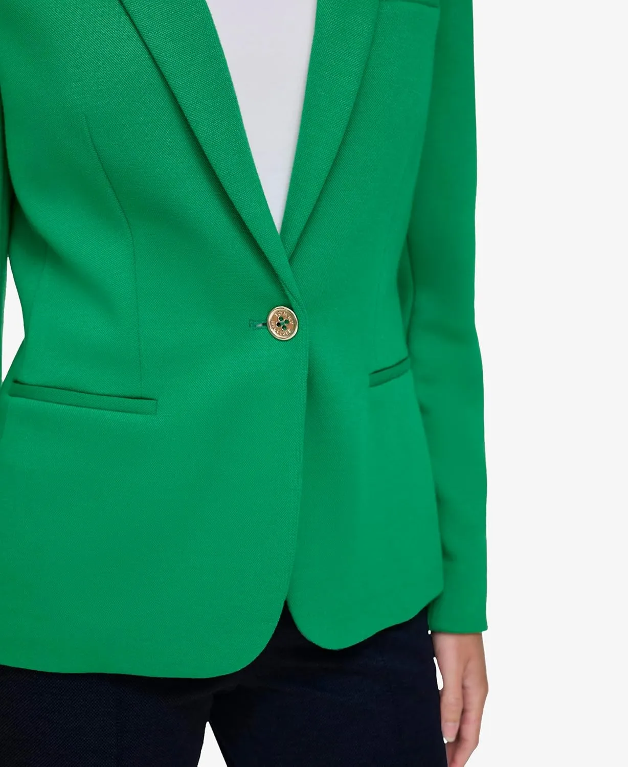 Tommy Hilfiger Women's Blazer  Business Jacket with Flattering Fit and Single-Button Closure